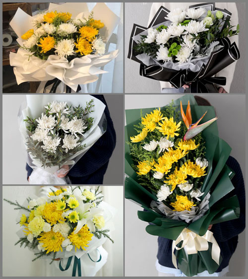 广东梅州市五华县转水镇三源村白事花束代送